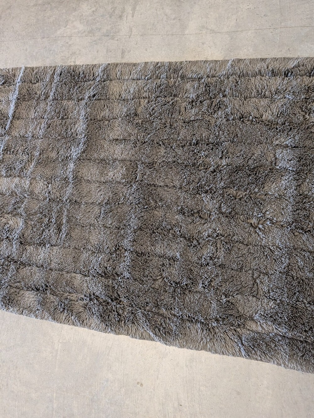 RH RESTORATION HARDWARE ribbed cotton bath math graphite - Picture 4 of 7